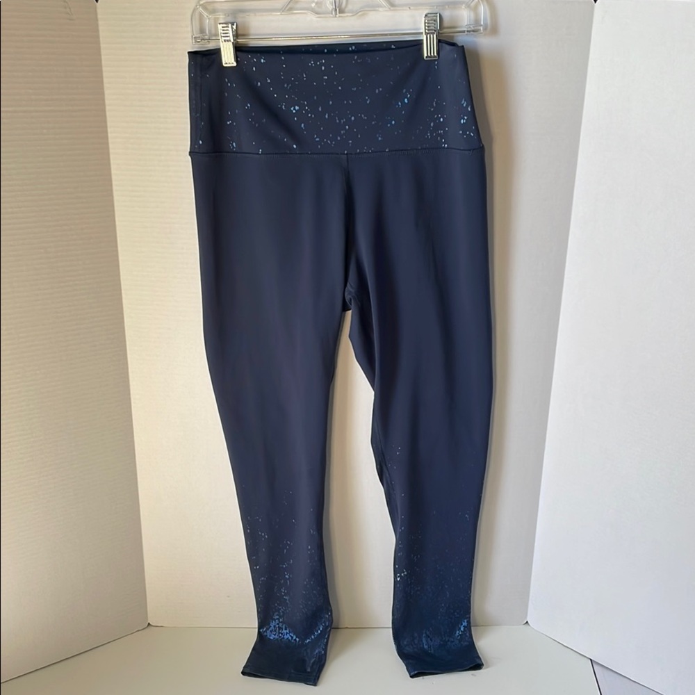 Z by Zobha Womens Size Large High Waisted Shine Ankle Length Leggings